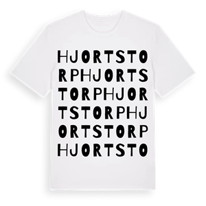 Hjortstorp ordlek t-shirt – ekologisk bomull t-shirt från PinShirt
