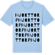 Blue Soul t-shirt med Hjorttorp ordlek t-shirt