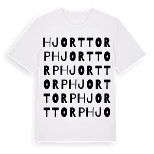 Hjorttorp ordlek t-shirt – ekologisk bomull t-shirt från PinShirt