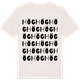 Vintage White t-shirt med Hög ordlek t-shirt