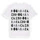 White t-shirt med Högabacken ordlek t-shirt