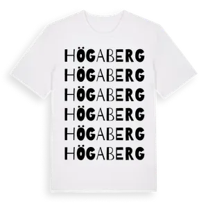 Högaberg ordlek t-shirt – ekologisk bomull t-shirt från Pinshirt