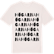 Vintage White t-shirt med Högarna ordlek t-shirt