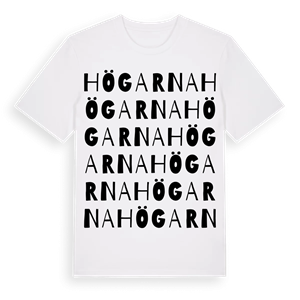 Högarna ordlek t-shirt – ekologisk bomull t-shirt från PinShirt