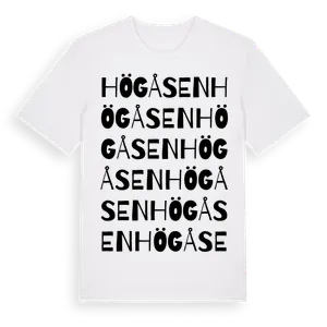 Högåsen ordlek t-shirt – ekologisk bomull t-shirt från Pinshirt