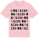 Pink Cotton t-shirt med Högåsen ordlek t-shirt