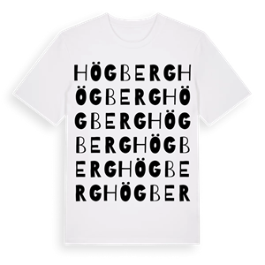 Högberg ordlek t-shirt – ekologisk bomull t-shirt från PinShirt