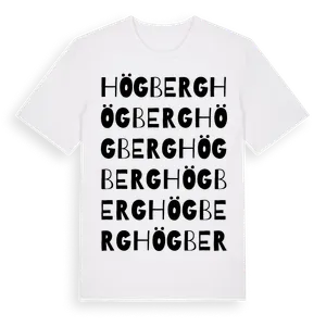 Högberg ordlek t-shirt – ekologisk bomull t-shirt från Pinshirt