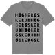 Mid Heather Gray t-shirt med Högbergskerud ordlek t-shirt