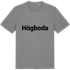 Mid Heather Gray t-shirt med Högboda fetstil t-shirt