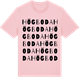Pink Cotton t-shirt med Högboda ordlek t-shirt