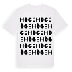 Höge ordlek t-shirt – ekologisk bomull t-shirt från PinShirt