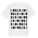 White t-shirt med Högerud ordlek t-shirt