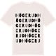 Vintage White t-shirt med Högerud ordlek t-shirt