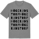 Mid Heather Gray t-shirt med Högerudstorp ordlek t-shirt