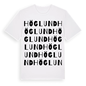 Höglund ordlek t-shirt – ekologisk bomull t-shirt från PinShirt