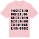 Pink Cotton t-shirt med Hognerud ordlek t-shirt