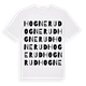 White t-shirt med Hognerud ordlek t-shirt