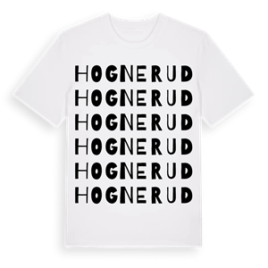 Hognerud ordlek t-shirt – ekologisk bomull t-shirt från PinShirt