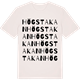 Vintage White t-shirt med Högstakan ordlek t-shirt