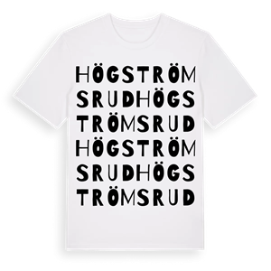 Högströmsrud ordlek t-shirt – ekologisk bomull t-shirt från PinShirt