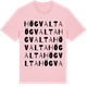 Pink Cotton t-shirt med Högvalta ordlek t-shirt