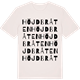 Vintage White t-shirt med Höjdbråten ordlek t-shirt