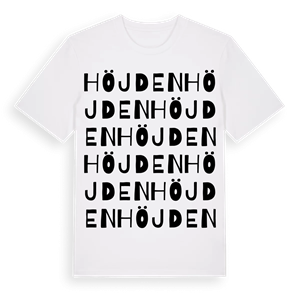Höjden ordlek t-shirt – ekologisk bomull t-shirt från PinShirt