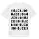 White t-shirt med Höjerud ordlek t-shirt