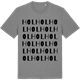 Mid Heather Gray t-shirt med Hol ordlek t-shirt