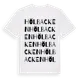 White t-shirt med Hölbacken ordlek t-shirt