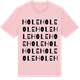 Pink Cotton t-shirt med Hole ordlek t-shirt