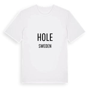 Hole i Sverige t-shirt – ekologisk bomull t-shirt från PinShirt