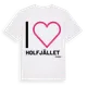 White t-shirt med Jag älskar Holfjället t-shirt stort tryck