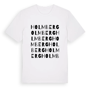 Holmberg ordlek t-shirt – ekologisk bomull t-shirt från PinShirt