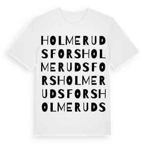 Holmerudsfors ordlek t-shirt – ekologisk bomull t-shirt från PinShirt
