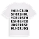 Holmerudsfors ordlek t-shirt