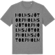 Mid Heather Gray t-shirt med Holmsjötorp ordlek t-shirt