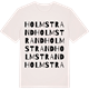Vintage White t-shirt med Holmstrand ordlek t-shirt