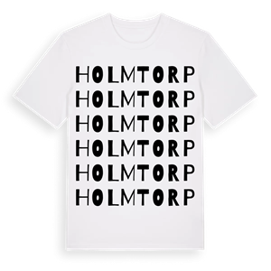 Holmtorp ordlek t-shirt – ekologisk bomull t-shirt från PinShirt