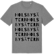 Mid Heather Gray t-shirt med Holsbysätern ordlek t-shirt