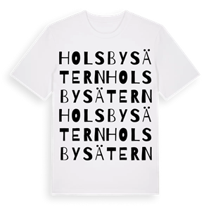 Holsbysätern ordlek t-shirt – ekologisk bomull t-shirt från Pinshirt
