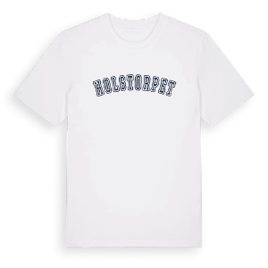 Holstorpet college t-shirt – ekologisk bomull t-shirt från PinShirt