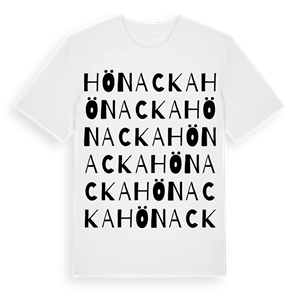 Hönacka ordlek t-shirt – ekologisk bomull t-shirt från PinShirt