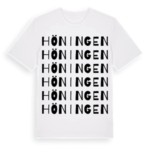 Höningen ordlek t-shirt – ekologisk bomull t-shirt från Pinshirt