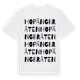 White t-shirt med Hopängbråten ordlek t-shirt