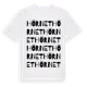 White t-shirt med Hörnet ordlek t-shirt