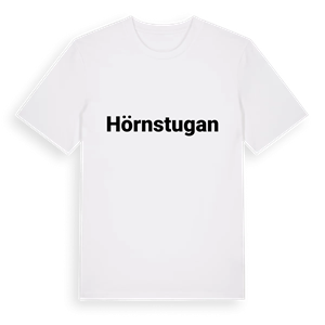 Hörnstugan fetstil t-shirt – ekologisk bomull t-shirt från PinShirt