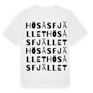 Hösåsfjället ordlek t-shirt – ekologisk bomull t-shirt från Pinshirt