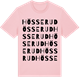 Pink Cotton t-shirt med Hösserud ordlek t-shirt